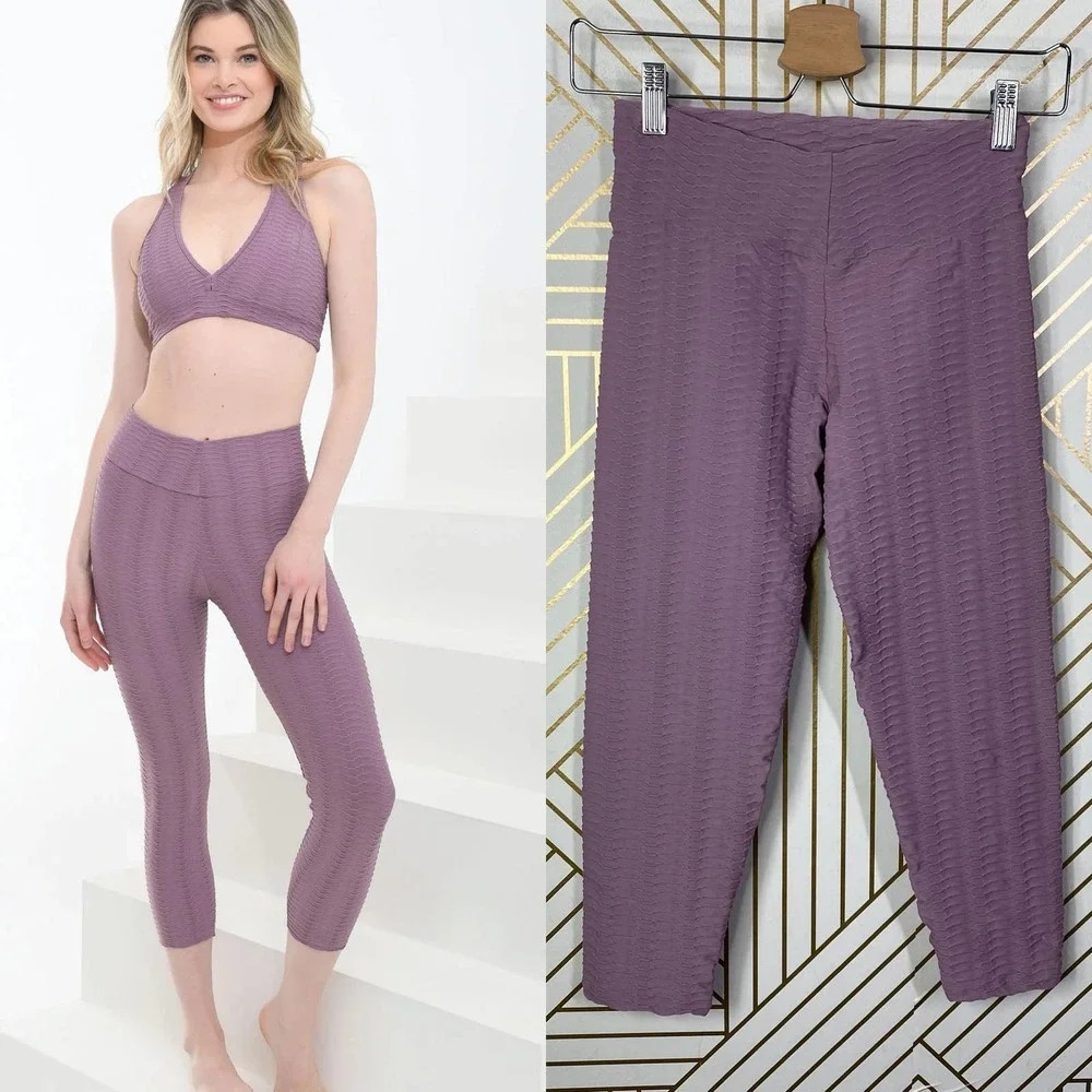 Booty by Brabants Original Cropped Capri Amorzinho Mauve Purple Pink One Size